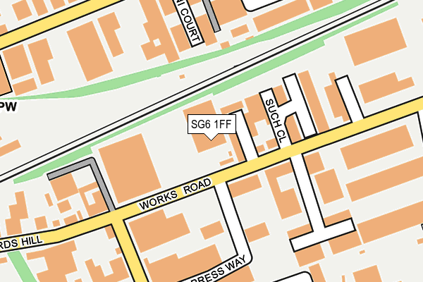 SG6 1FF map - OS OpenMap – Local (Ordnance Survey)