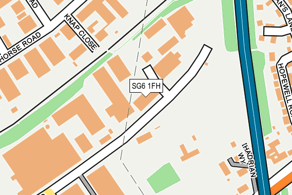 SG6 1FH map - OS OpenMap – Local (Ordnance Survey)