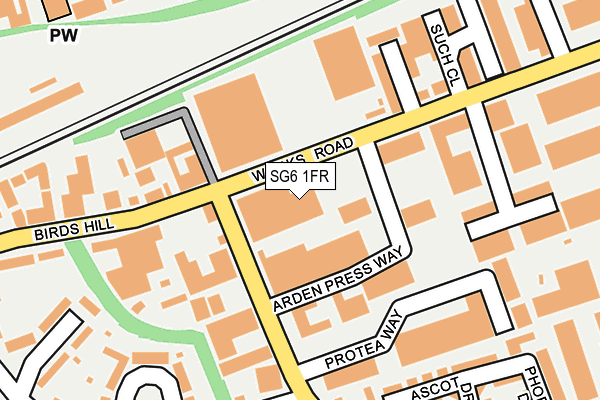 SG6 1FR map - OS OpenMap – Local (Ordnance Survey)