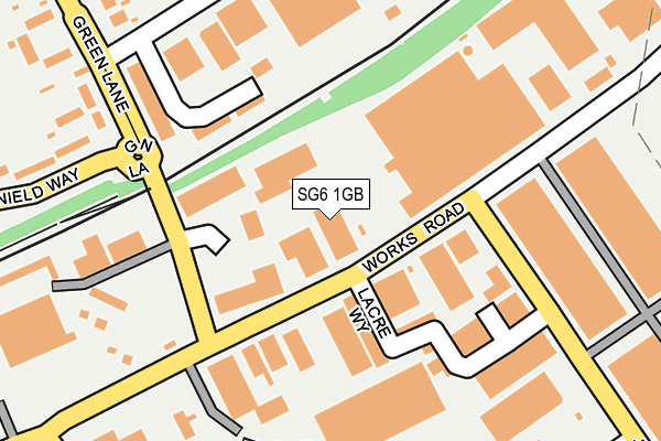 SG6 1GB map - OS OpenMap – Local (Ordnance Survey)