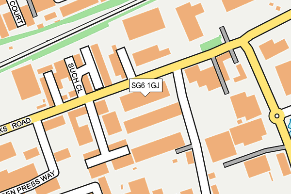 SG6 1GJ map - OS OpenMap – Local (Ordnance Survey)