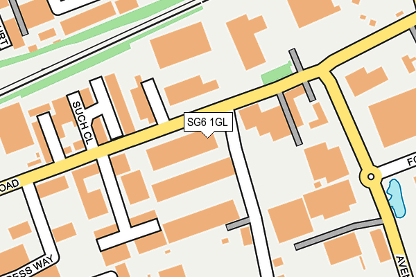 SG6 1GL map - OS OpenMap – Local (Ordnance Survey)
