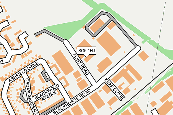 SG6 1HJ map - OS OpenMap – Local (Ordnance Survey)