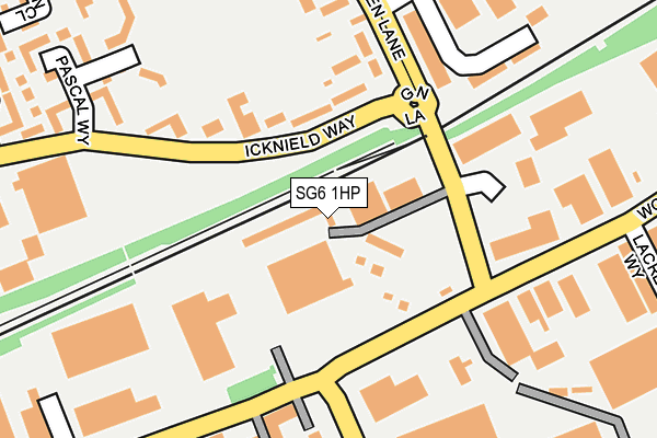 SG6 1HP map - OS OpenMap – Local (Ordnance Survey)