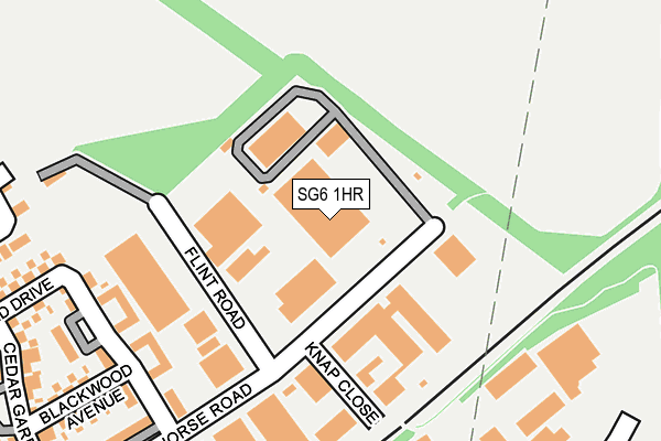 SG6 1HR map - OS OpenMap – Local (Ordnance Survey)