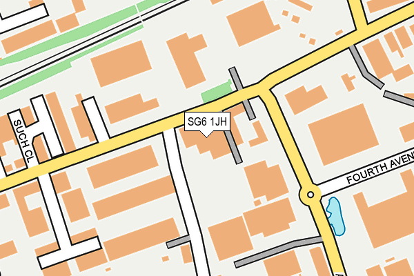 SG6 1JH map - OS OpenMap – Local (Ordnance Survey)