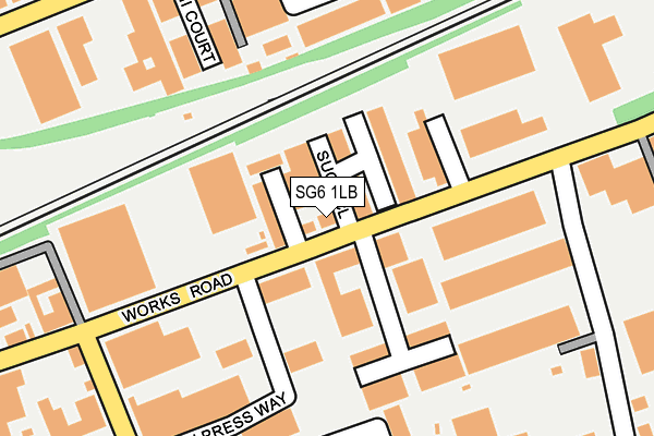 SG6 1LB map - OS OpenMap – Local (Ordnance Survey)
