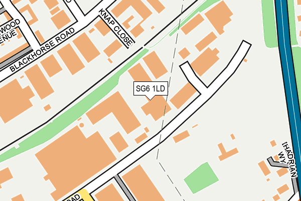 SG6 1LD map - OS OpenMap – Local (Ordnance Survey)