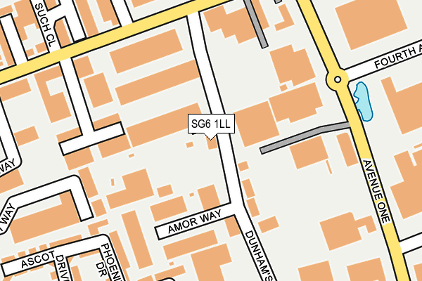 SG6 1LL map - OS OpenMap – Local (Ordnance Survey)