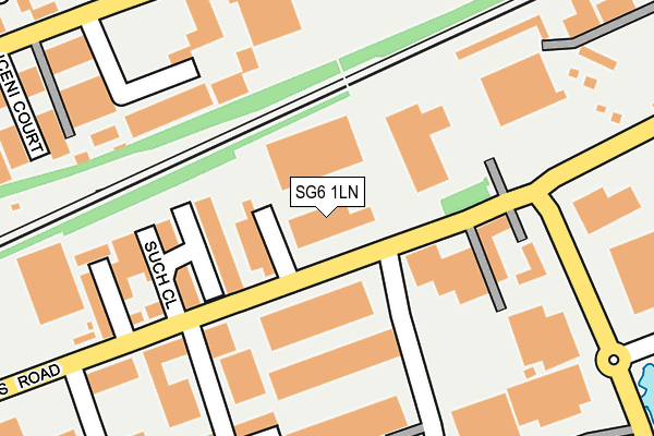 SG6 1LN map - OS OpenMap – Local (Ordnance Survey)