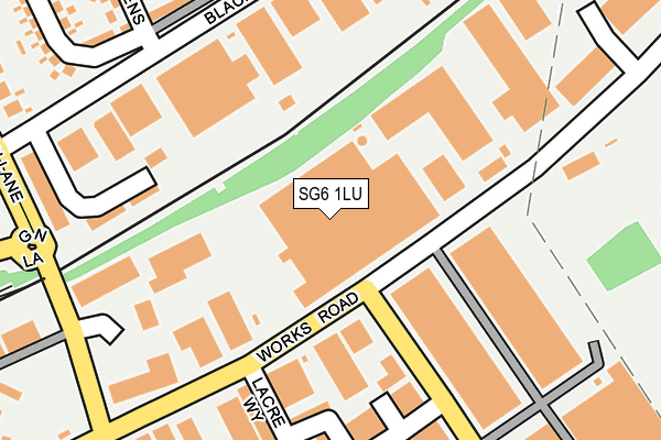 SG6 1LU map - OS OpenMap – Local (Ordnance Survey)