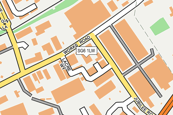 SG6 1LW map - OS OpenMap – Local (Ordnance Survey)