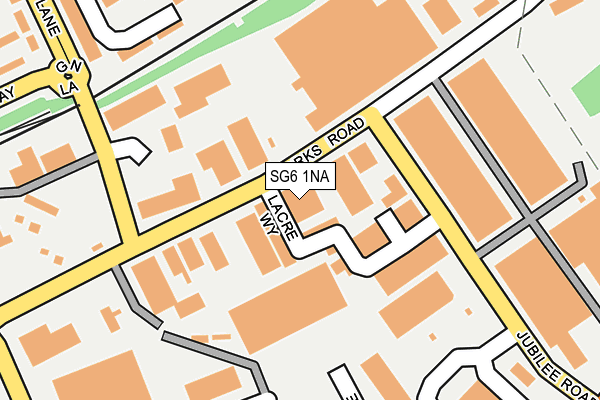 SG6 1NA map - OS OpenMap – Local (Ordnance Survey)