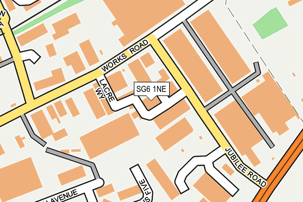 SG6 1NE map - OS OpenMap – Local (Ordnance Survey)