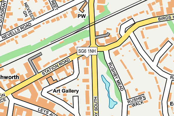 SG6 1NH map - OS OpenMap – Local (Ordnance Survey)