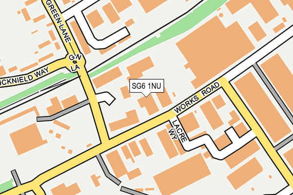 SG6 1NU map - OS OpenMap – Local (Ordnance Survey)