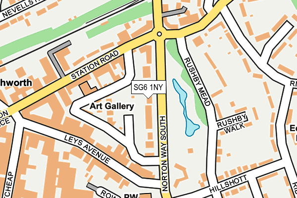 SG6 1NY map - OS OpenMap – Local (Ordnance Survey)