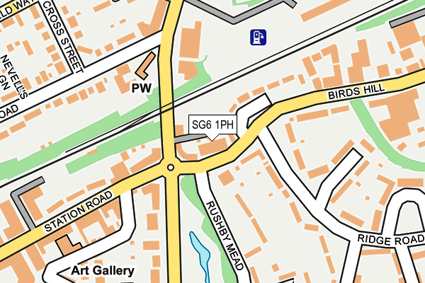 SG6 1PH map - OS OpenMap – Local (Ordnance Survey)