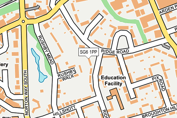 SG6 1PP map - OS OpenMap – Local (Ordnance Survey)