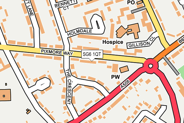 SG6 1QT map - OS OpenMap – Local (Ordnance Survey)