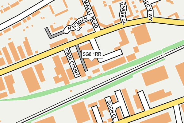 SG6 1RR map - OS OpenMap – Local (Ordnance Survey)