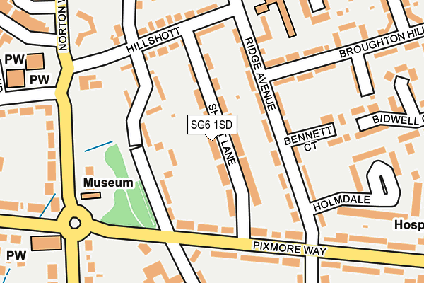 SG6 1SD map - OS OpenMap – Local (Ordnance Survey)