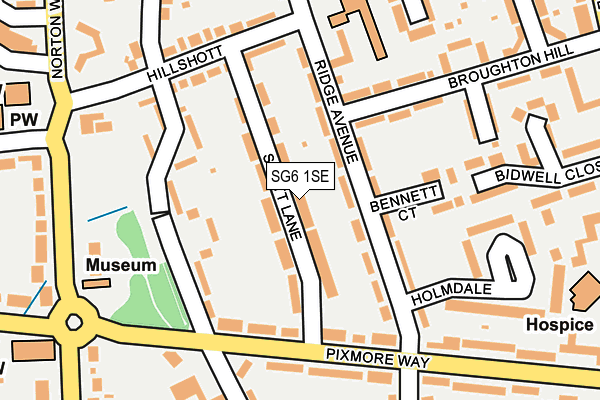 SG6 1SE map - OS OpenMap – Local (Ordnance Survey)