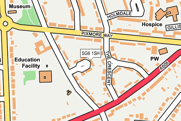 SG6 1SH map - OS OpenMap – Local (Ordnance Survey)