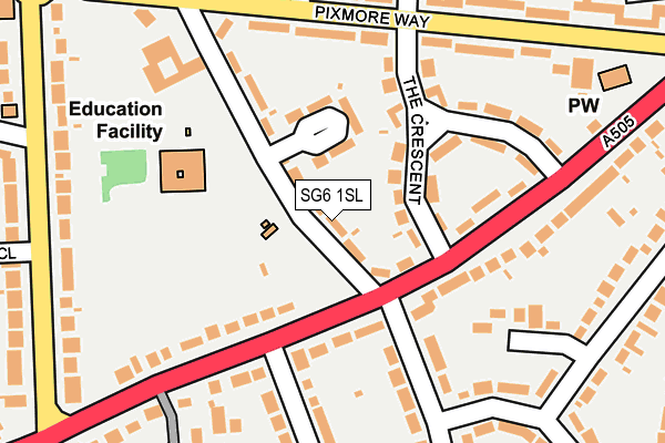 SG6 1SL map - OS OpenMap – Local (Ordnance Survey)