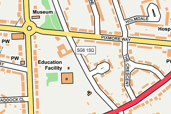 SG6 1SQ map - OS OpenMap – Local (Ordnance Survey)