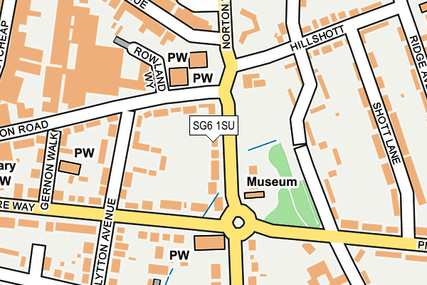 SG6 1SU map - OS OpenMap – Local (Ordnance Survey)