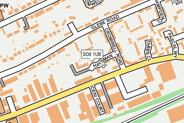 SG6 1UB map - OS OpenMap – Local (Ordnance Survey)