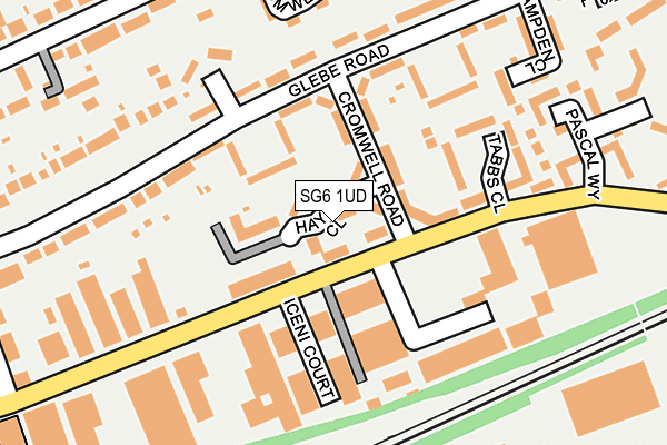 SG6 1UD map - OS OpenMap – Local (Ordnance Survey)