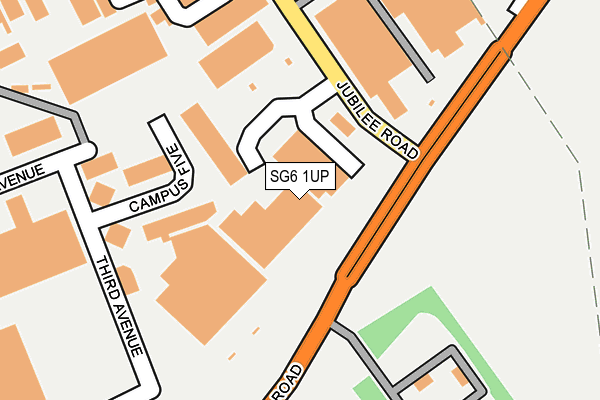SG6 1UP map - OS OpenMap – Local (Ordnance Survey)