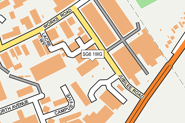 SG6 1WG map - OS OpenMap – Local (Ordnance Survey)