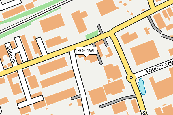 SG6 1WL map - OS OpenMap – Local (Ordnance Survey)