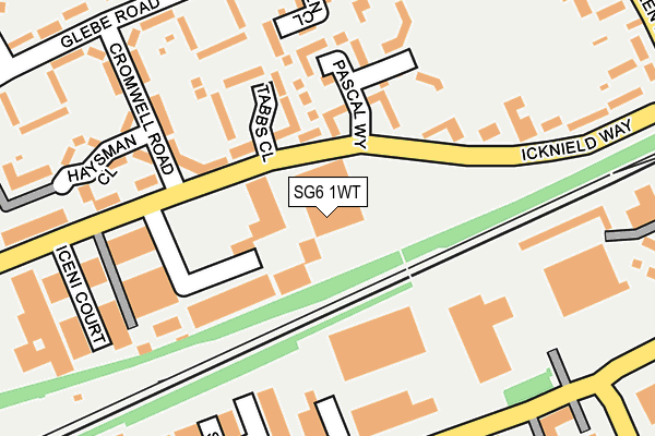 SG6 1WT map - OS OpenMap – Local (Ordnance Survey)