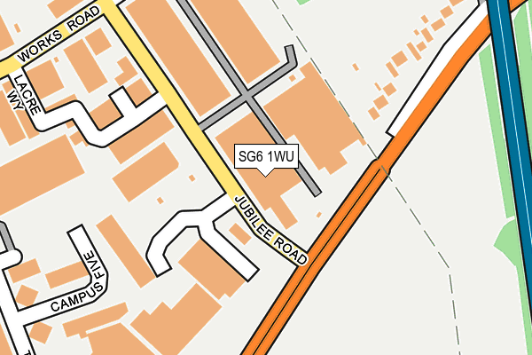 SG6 1WU map - OS OpenMap – Local (Ordnance Survey)