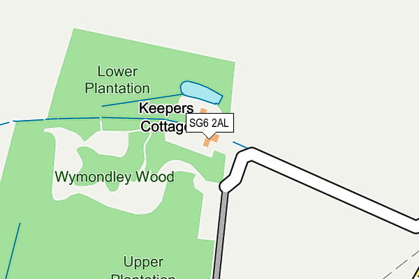 SG6 2AL map - OS OpenMap – Local (Ordnance Survey)