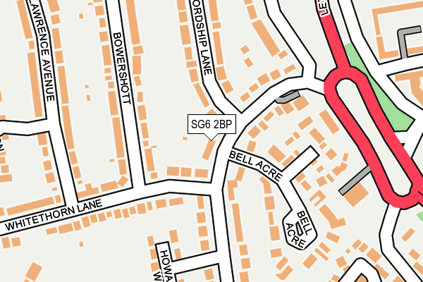 SG6 2BP map - OS OpenMap – Local (Ordnance Survey)