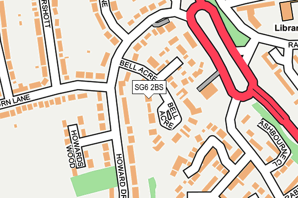 SG6 2BS map - OS OpenMap – Local (Ordnance Survey)