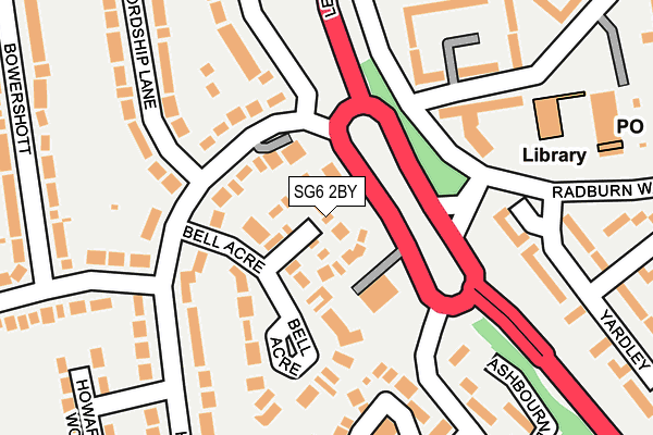 SG6 2BY map - OS OpenMap – Local (Ordnance Survey)