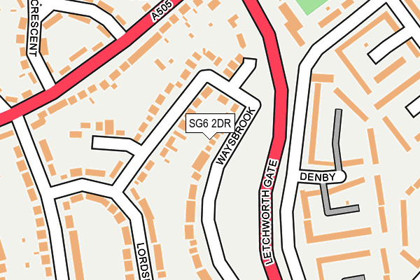 SG6 2DR map - OS OpenMap – Local (Ordnance Survey)