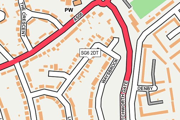 SG6 2DT map - OS OpenMap – Local (Ordnance Survey)