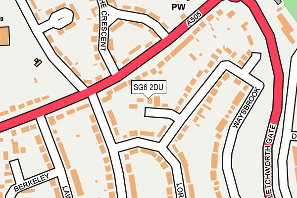 SG6 2DU map - OS OpenMap – Local (Ordnance Survey)