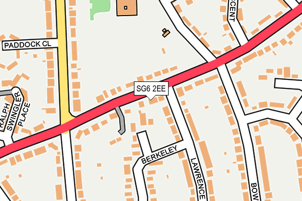 SG6 2EE map - OS OpenMap – Local (Ordnance Survey)