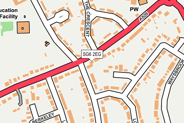SG6 2EG map - OS OpenMap – Local (Ordnance Survey)