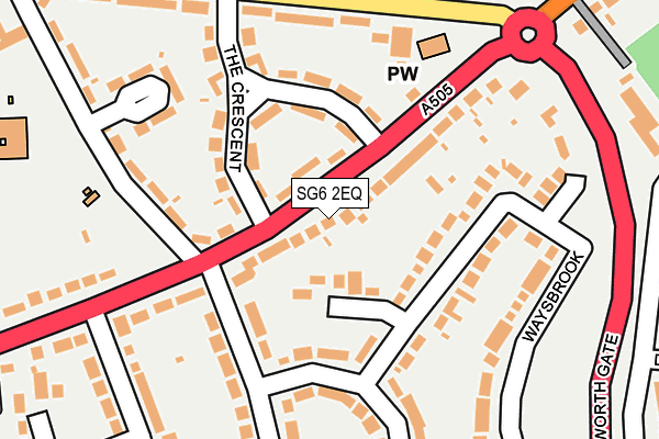 SG6 2EQ map - OS OpenMap – Local (Ordnance Survey)