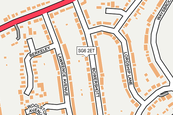 SG6 2ET map - OS OpenMap – Local (Ordnance Survey)