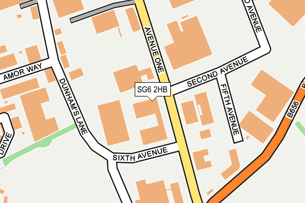 SG6 2HB map - OS OpenMap – Local (Ordnance Survey)